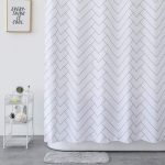 The Best Shower Curtain Option: Aimjerry Mold-Resistant Fabric Shower Curtain