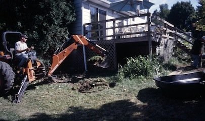 建造一个池塘 - 挖掘