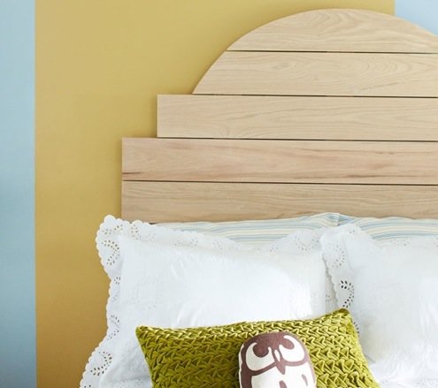 DIY床头板-圆头床头板