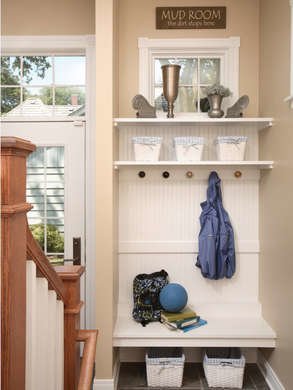 Normandy remodeling stairs mudroom
