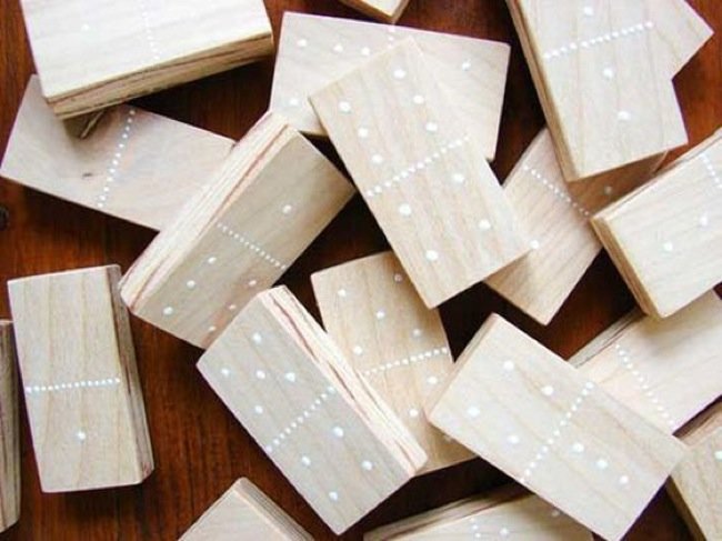 DIY木头游戏-多米诺骨牌