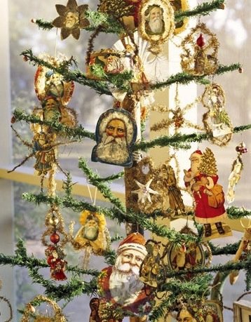 羽毛圣诞树-德国古董